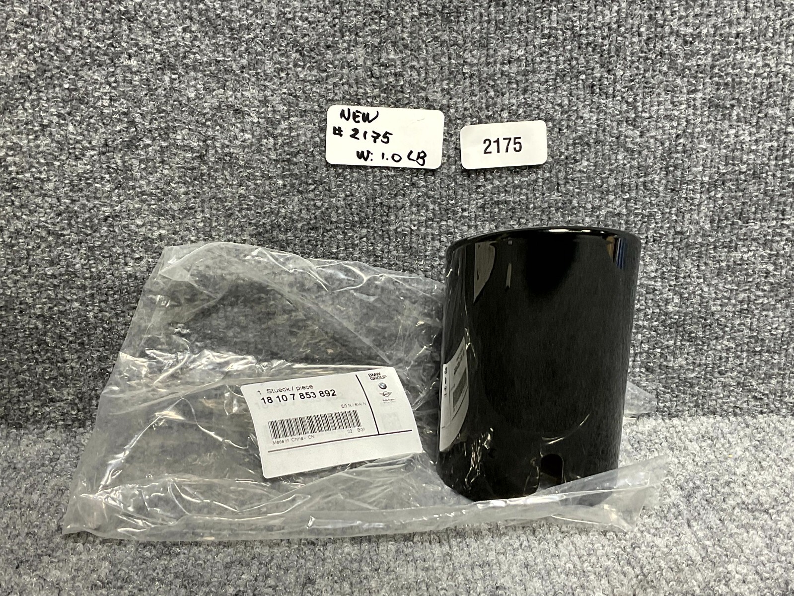 Genuine BMW OEM 18107853892 Tailpipe Trim Black Chrome for sale 