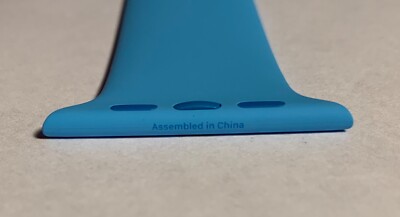  OEM Genuine Apple Watch Blue Sport Band 44mm 42mm for sale 