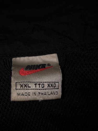 Rare Vintage Nike Swoosh Blue Black Windbreaker Men’s XXL 2XL Kendall Jenner 90s - Picture 12 of 24