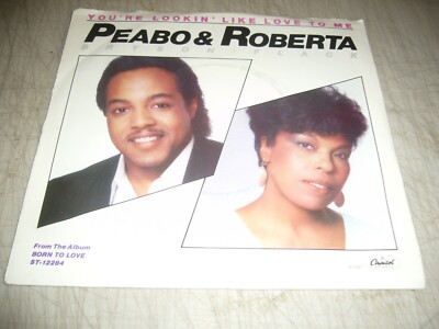 PEABO BRYSON ROBERTA FLACK LOOKING LIKE LOVE TO ME 45 NM Capitol B-5307 1983