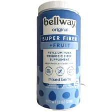 Bellway Fiber Powder Mixed Berry Regulate Digestion Gluten Free Vegan Sugar free