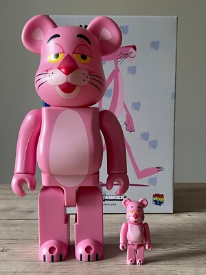 Medicom Bearbrick PINK PANTHER 100％ + 400％ Be@rbrick | eBay UK