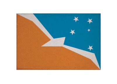  Aufnäher Tierra del Fuego Fahne Flagge Aufbügler Patch 9 x 6 cm