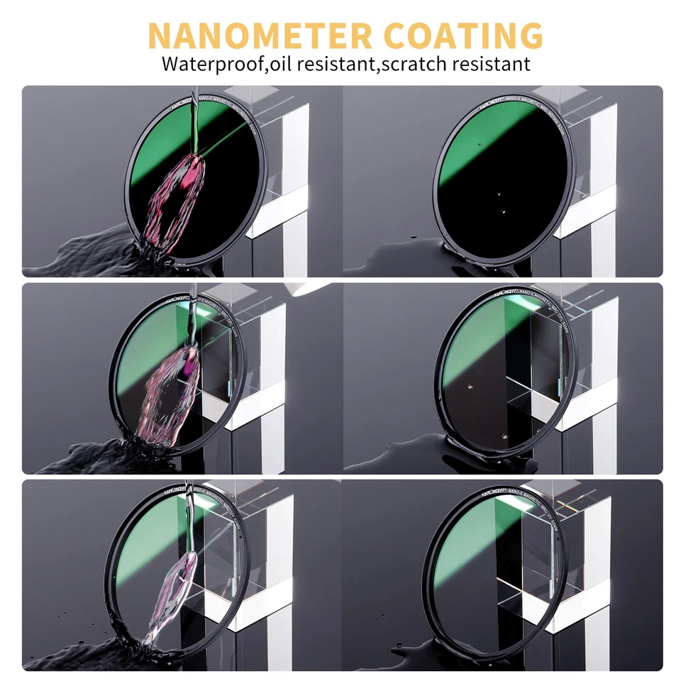 K&F Concept Magnetic Filter 4 Kit MCUV+CPL+ND1000 Filter+ Adapter Ring  49-95mm - Image 2 of 4