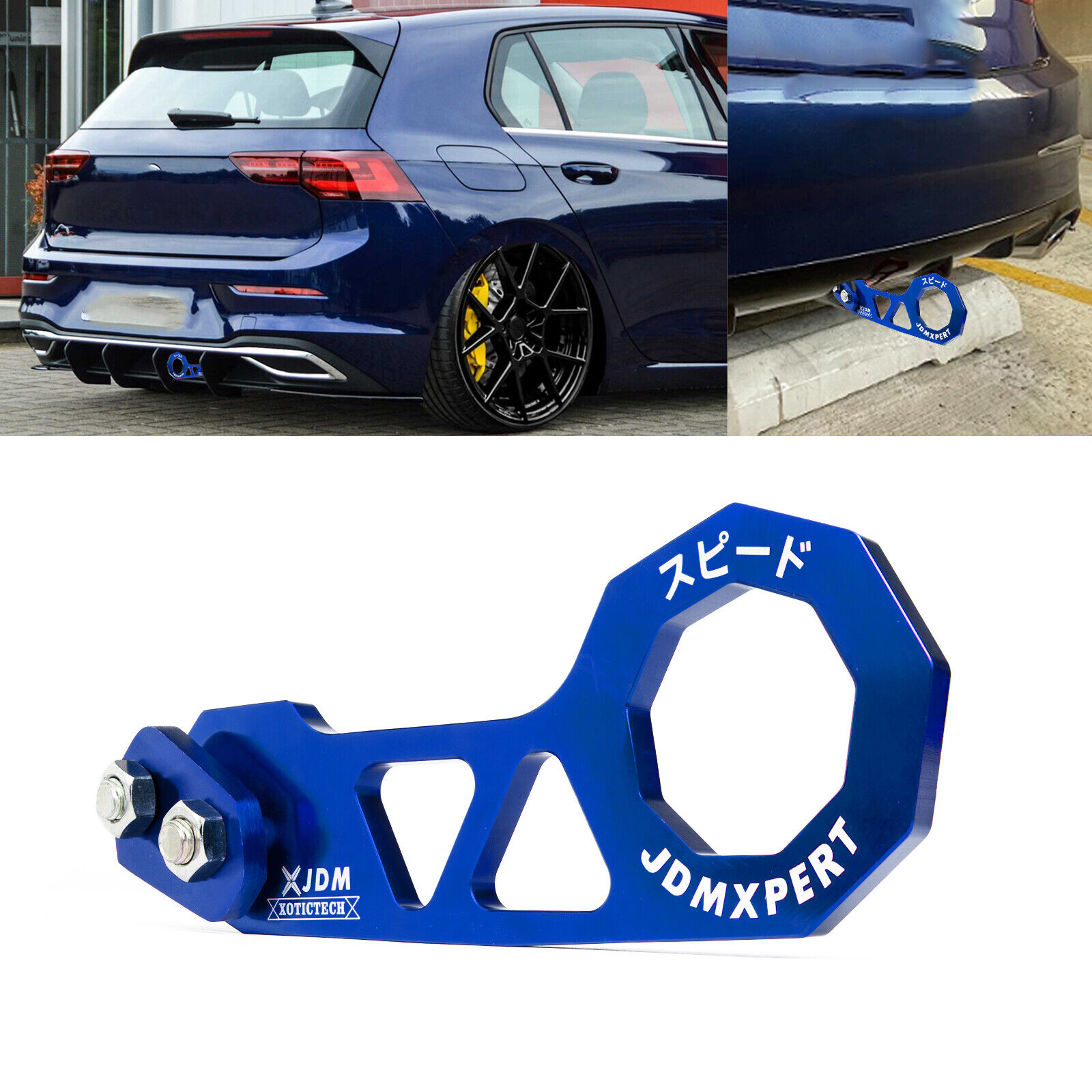 JDM Racing Style Aluminum Car Rear Tow Hook Kit For Honda Civic Acura Integra