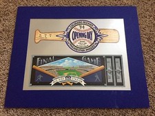 COLORADO ROCKIES 1994 OPENING DAY & FINAL GAME SEASON TICKET HOLDER MATTED PRINT