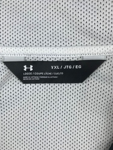 Under Armour Jacket Youth XL Black 1/2 Zip Pullover High Neck Pocket Vented Back - Picture 10 of 19
