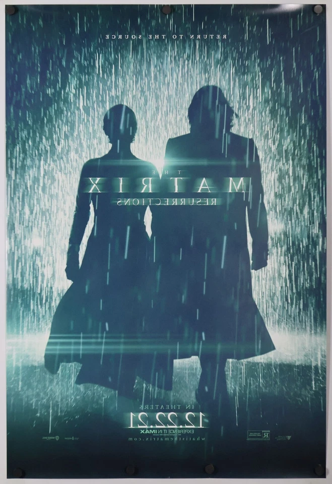 The Matrix Resurrections - Original DS Movie Poster - 27x40 Double Sided Adv C - Bild 2 von 2