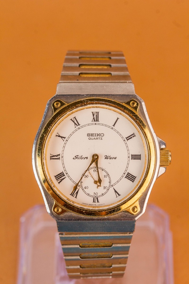 Seiko Silver Wave 2628-0060 Two Tone Mens Watch Seiko Silver Wave 2628-0060 Two Tone Mens Watch