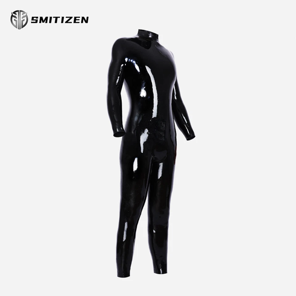 Smitizen Latex-like Neck Entry Silicone Catsuit Without Zippers for Fetish Gay - Image 3 of 4