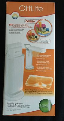 OttLite MODEL OTL13MAGWTII Magnifier Task Lamp  White 