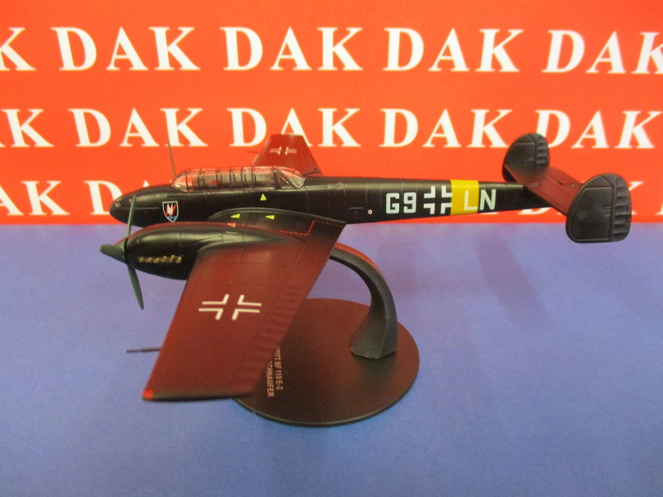 Die cast 1/72 Modellino Aereo Messerschmitt Bf 110E-2 Zerstorer H-W. Schnaufer - Immagine 2 di 4