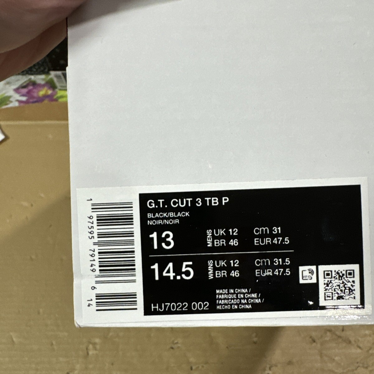 Nike Zoom G.T. Cut 3 TB Player Exclusive UNRELEASED. Men's Nike Zoom G.T. Cut 3 TB Player Exclusive UNRELEASED. Men's