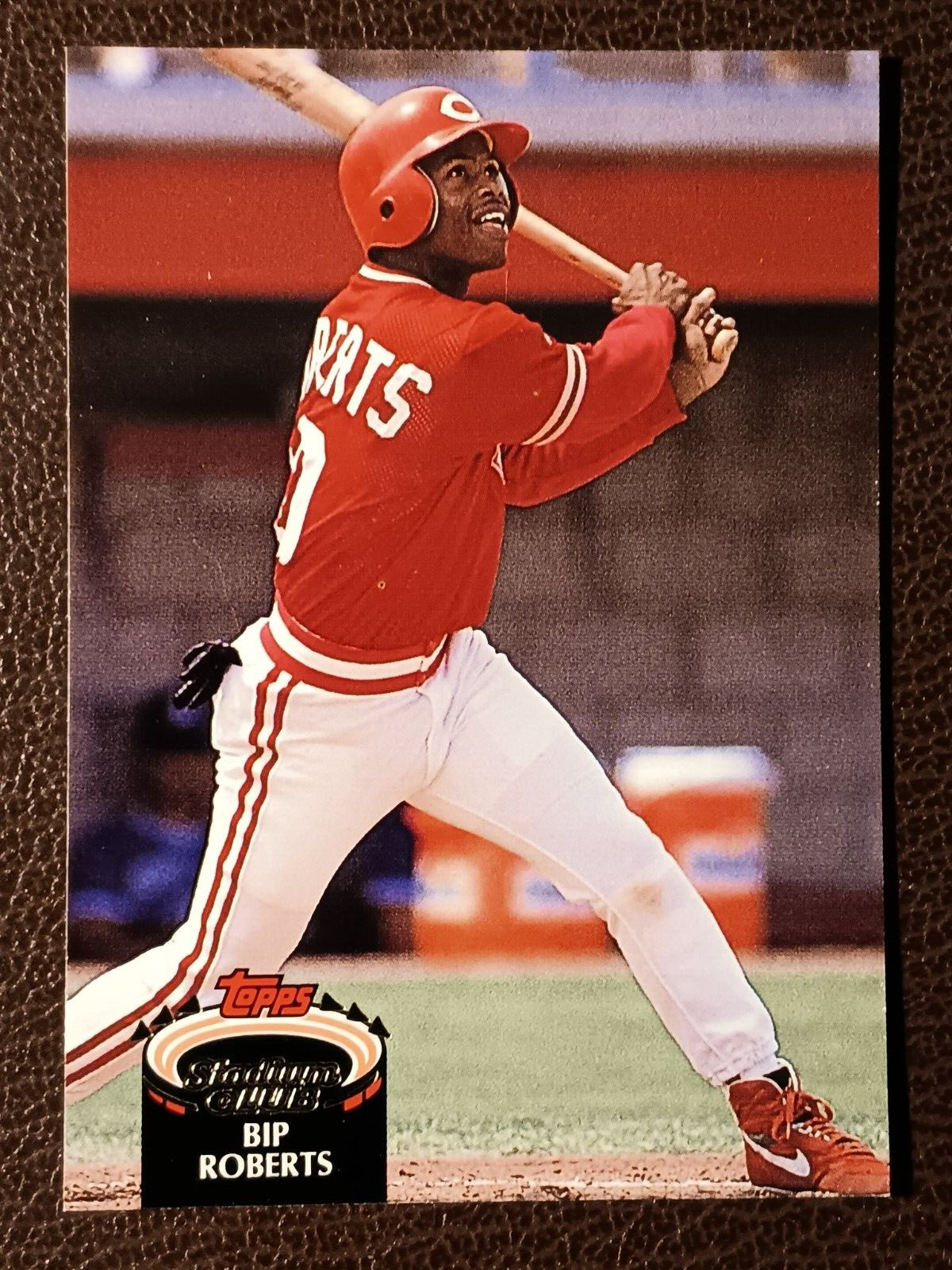 BIP ROBERTS CINCINNATI REDS 1992 TOPPS STADIUM CLUB BASEBALL CARD #645