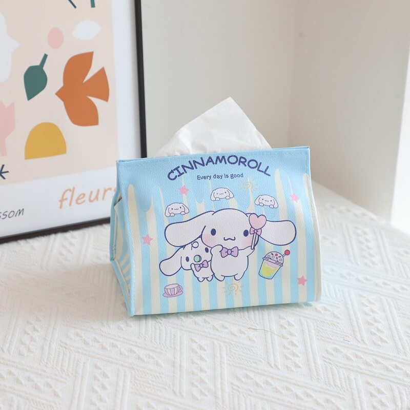 My Melody Cinnamoroll Kuromi Pochacco Tissue Box Car Paper Towel