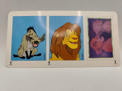 Nestlé Disney König der Löwen Panini Karte 89 19,5x10 cm