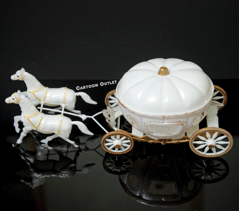 PRINCESA QUINCEAÑERA BODA CENICIENTA CARRO DE CABALLOS DECORACIÓN ADORNO DE PASTELES Foto 3 de 4