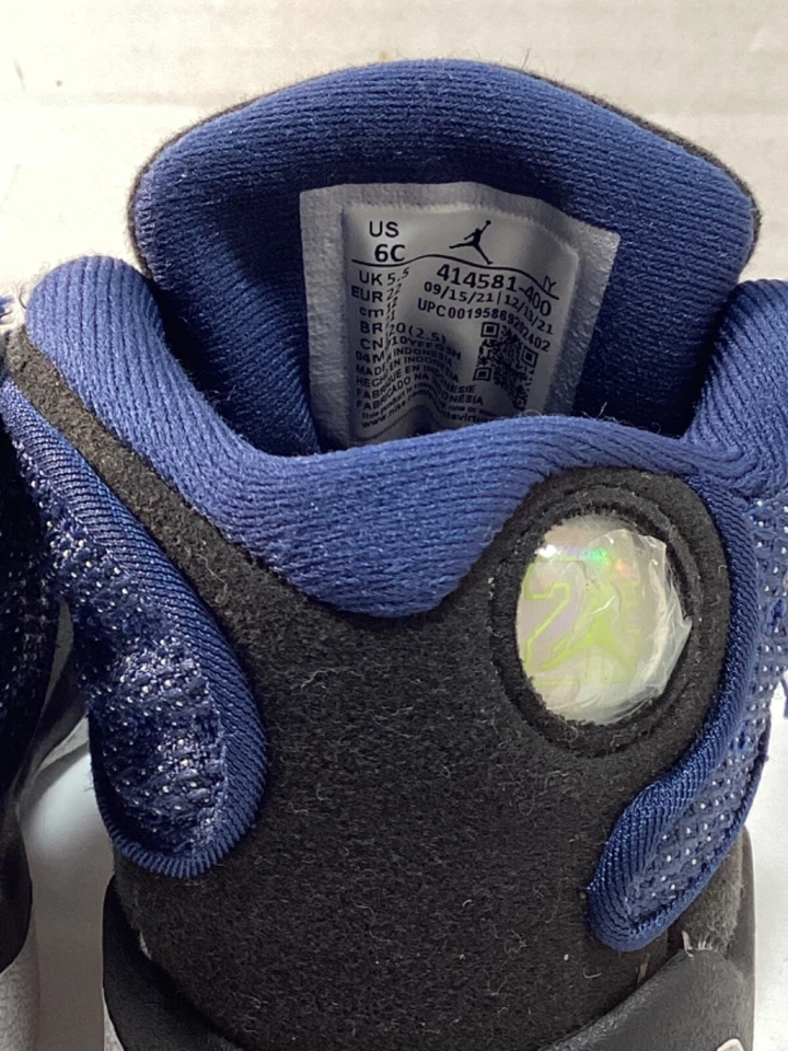 Nike Air Jordan Retro 13 Negro Pedernal Niño pequeño talla 6c Foto 4 de 4