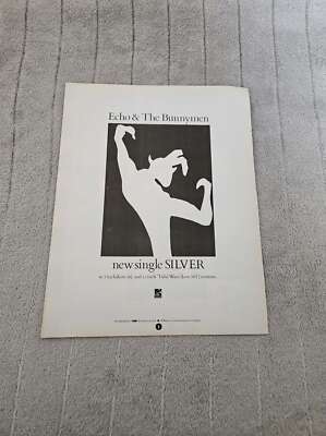 FPOT81 MAGAZINE ADVERT 11X8'' ECHO & THE BUNNYMEN : SILVER
