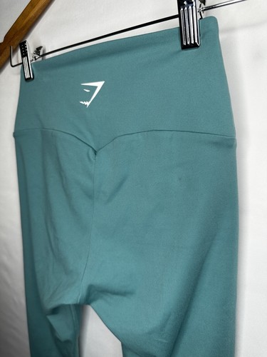 Gymshark Leggings Donna Taglia S Allenamento Cropped Teal Capri - Foto 4 di 5