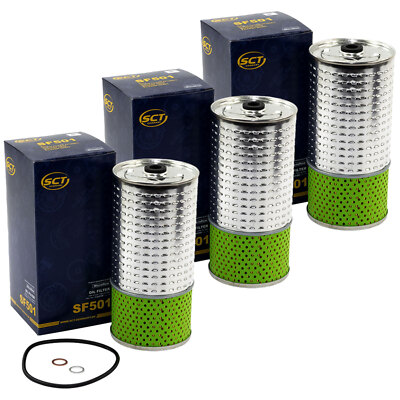 Ölfilter 3 X SCT SF 501 für Mercedes T1 T2 G Klasse Bus 100 Unimog W123 W460 220