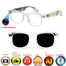 AI Smart Glasses with Camera, 1080P HD Video Recording Glasses, Real-Time