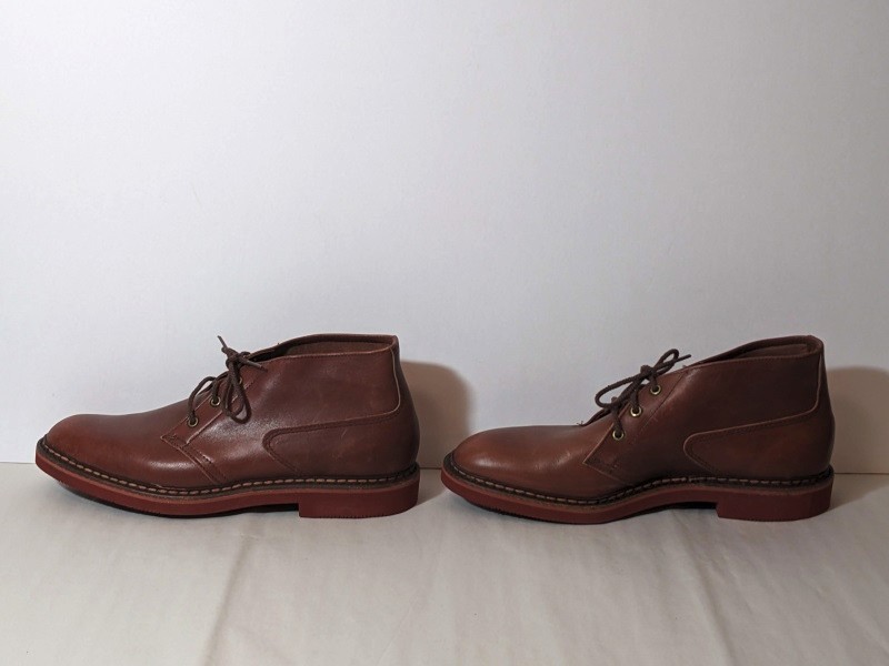 Vintage LL Bean Cursive Script Leather Chukka Ank… - image 4