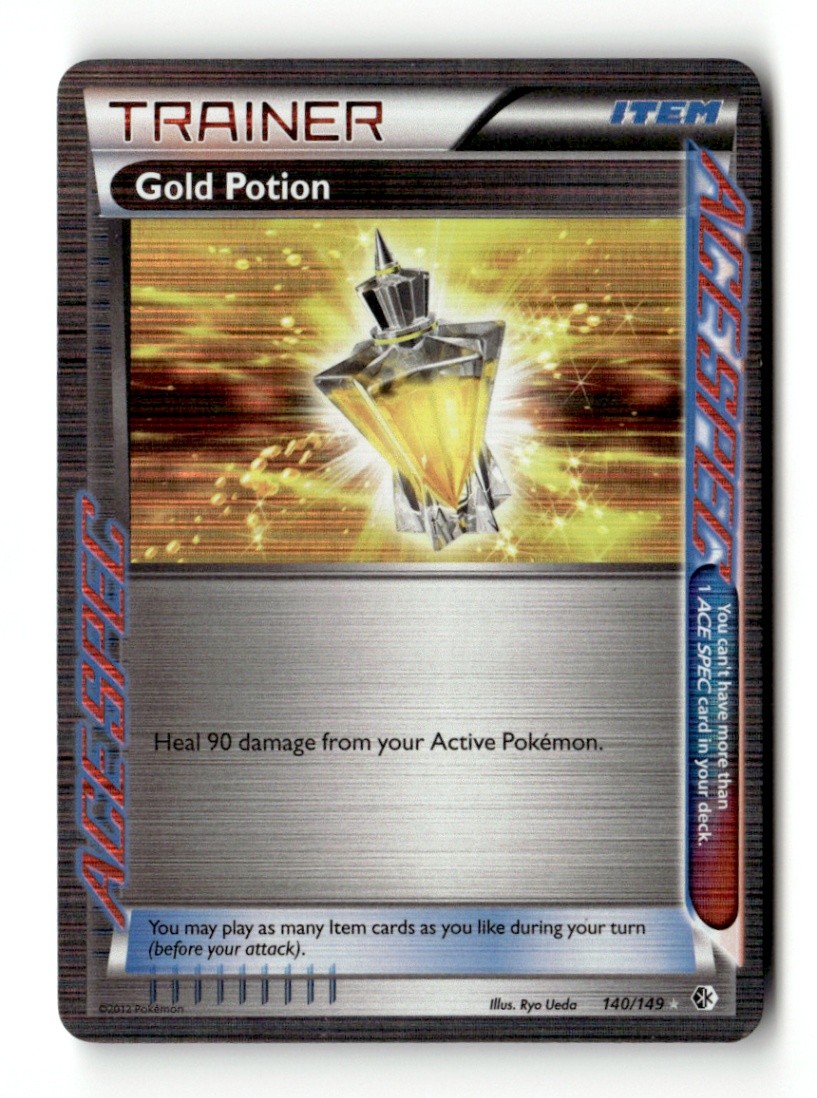 Gold Potion Rare Ace Boundaries Crossed 140/149 NM Pokémon TCG
