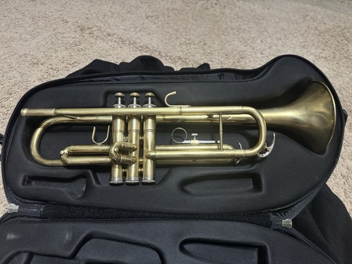 First Act Trumpet – Custom Brushed Raw Brass Finish - Ready To Play