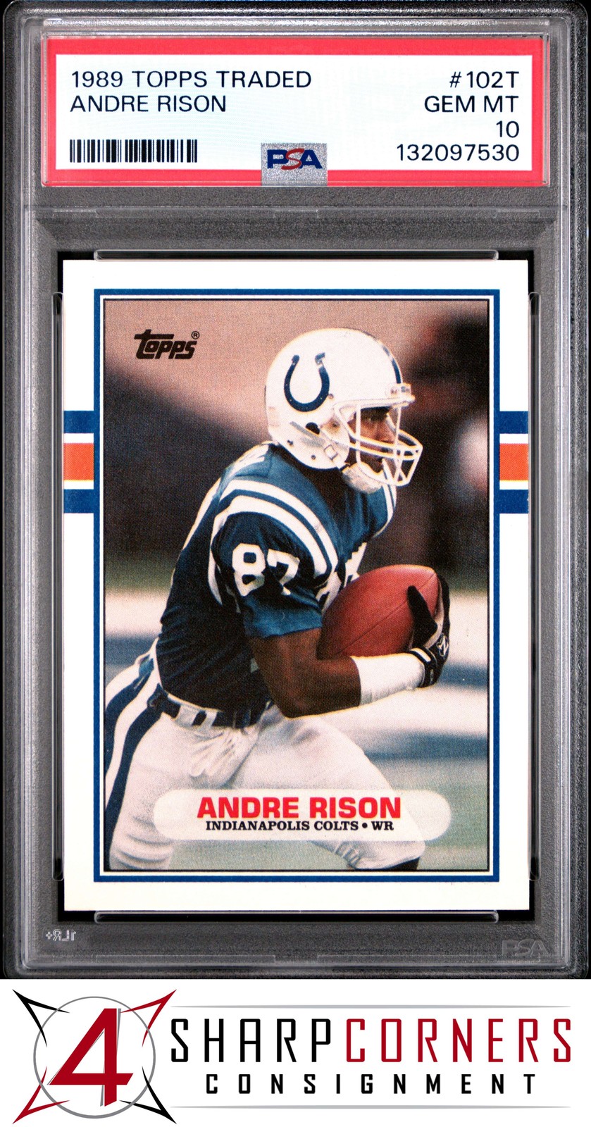 1989 TOPPS TRADED #102T ANDRE RISON RC COLTS PSA 10