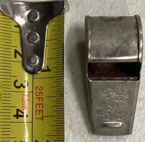 Vintage Lion Brand Metal Whistle 1041 Hong Kong