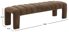 Safavieh BELLISIMA CHANNEL TUFTED BENCH, Reduced Price 2172767009 SFV5127H