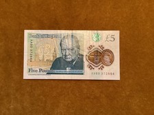 AA60 Prefix Polymer UK £5 Banknote Circulated But In Good Condition