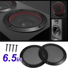 Universal 6.5" Matt Speaker Grill Cover Car Home Marine Speaker Mesh Protect Kit