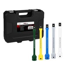 YIYITOOLS 5Pcs 1/2" Drive Torque Limiting Extension Bar Set, 8" Lon... Fast Ship