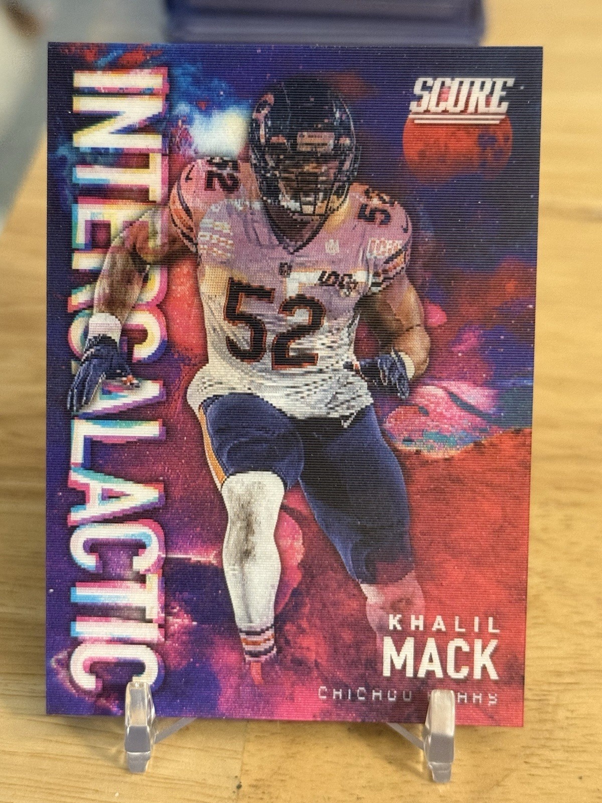 2020 Panini Score Football Khalil Mack #IG-17 Intergalactic Case Hit BEARS