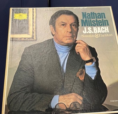 JS Bach 2 Lps! Violin Partitas & Sonatas MILSTEIN ORIG DGG 3 LP BOX 2709047 NM