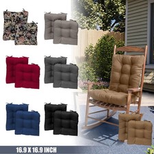Rocking Chair Cushion Set Seat  Back Cushions For Home Outdoor Set of 2