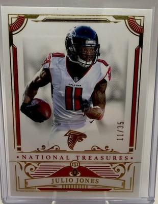 2025 Panini National Treasures Julio Jones Gold /35 #5 Atlanta Falcons