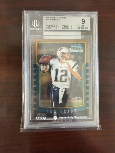2000 Bowman Chrome #236 TOM BRADY RC - BGS 9 (High End - 9.5 Centering MUST SEE)