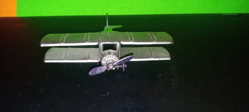 Rare, 1930 Small Tootsie Toy Silver Bi-Plane. Take A L00K!