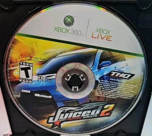 Juiced 2: Hot Import Nights (Microsoft Xbox 360, 2007) Disc Only