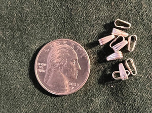 8X3mm Sterling Silver Pendant Snap On Bails - Qty is 10 Items