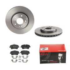 BREMBO BREMSSCHEIBEN Ø288MM + BREMSBELÄGE VORNE FÜR MERCEDES-BENZ C-KLASSE CLK 