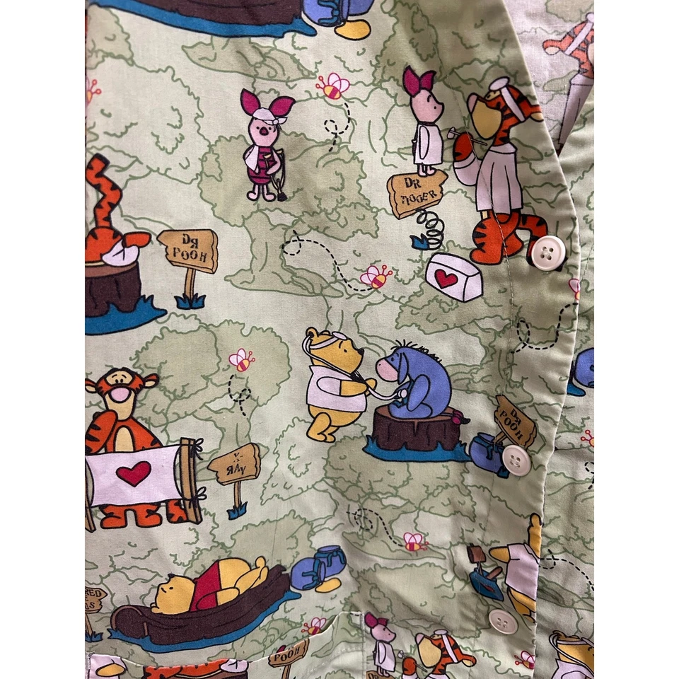 Disney Winnie the Pooh 女式凌袖磨砂上衣 M 码 — 第 3/4 张图片