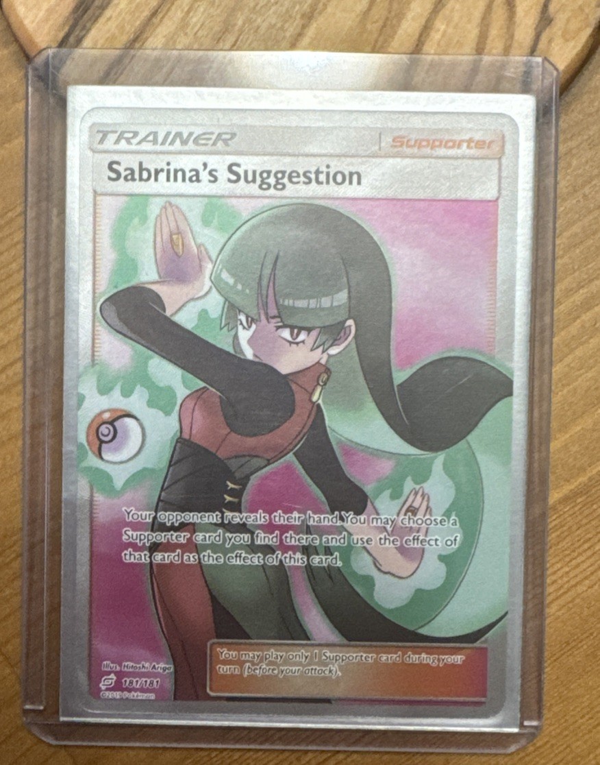 Pokemon Sabrina's Suggestion Team Up Full Art 181/181 Mint PACK FRESH CLEAN