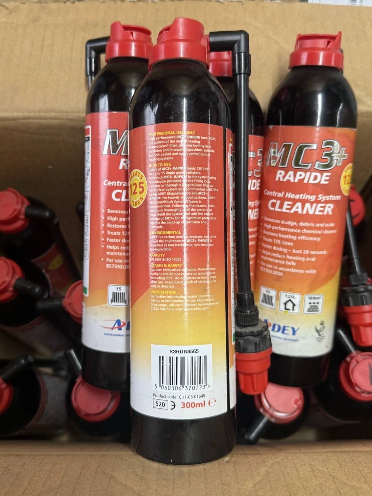19x Lot Adey MC3+ Rapide 300ml Central Heating System Cleaner - New Old Stock 3
