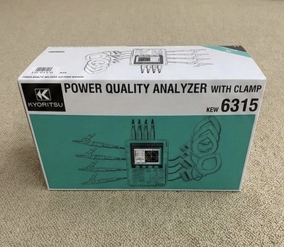 Kyoritsu KEW6315-01 Digital Power Quality Analyzer 3 Phase Clamp Meter Set Kit