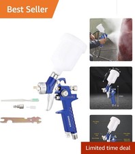 Air-powered Hvlp Mini Spray Gun - 0.8mm Nozzle For Precise Auto Painting Air-powered Hvlp Mini Spray Gun - 0.8mm Nozzle For Precise Auto Painting