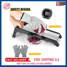 7-in-1 Adjustable Stainless Steel Mandoline Vegetable Food Slicer for Kitchen